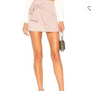 ALE by ALESSANDRA MAUVE PLAID SKIRT MINI - XS